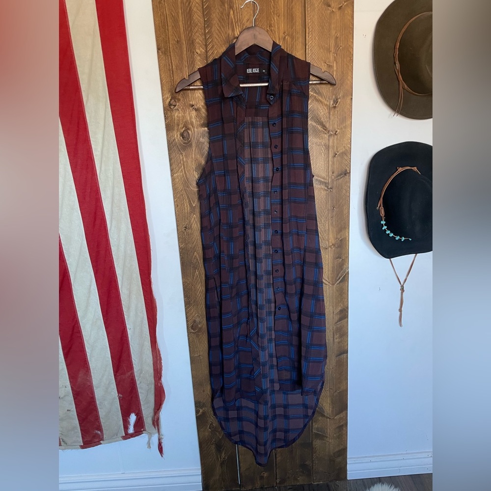 Rebel Rogue Chiffon maxi vest